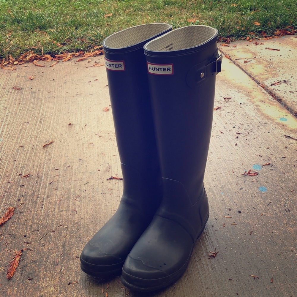 Black Size 9 Hunter Boots